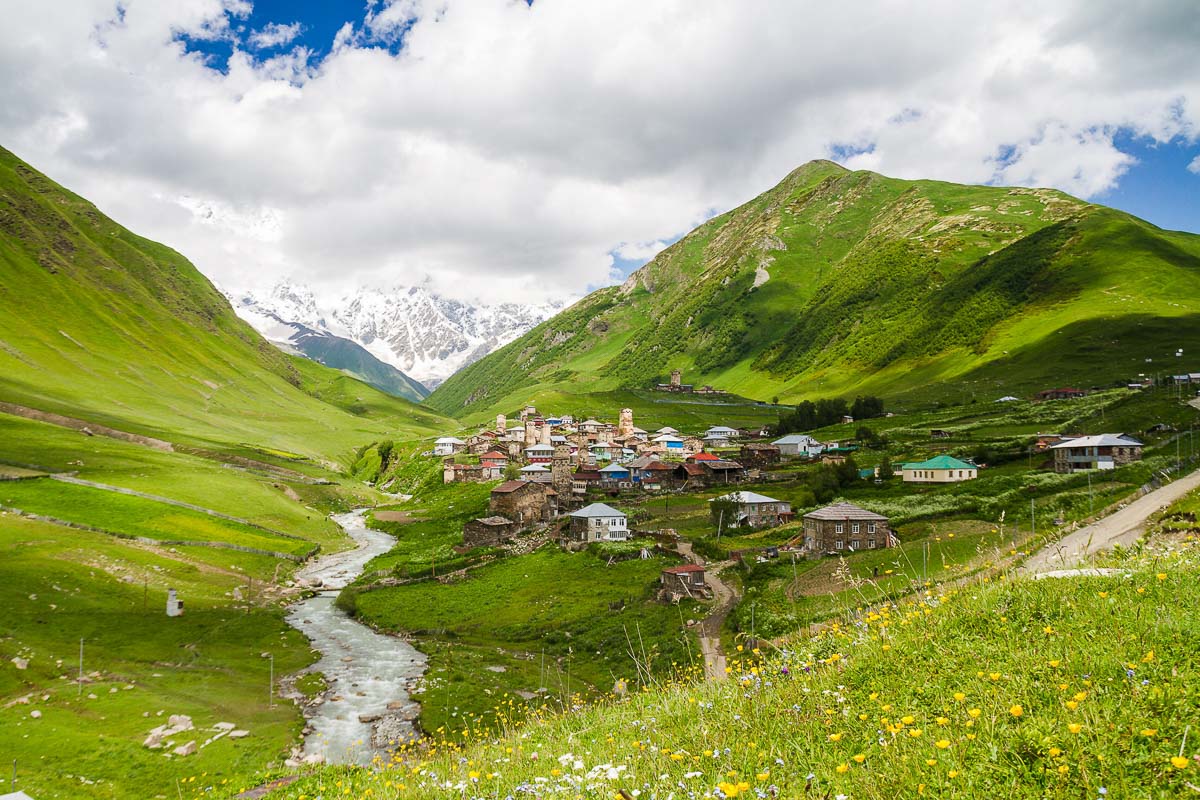 Ushguli,-,The,Highest,Inhabited,Village,In,Europe.,Caucasus,,Upper